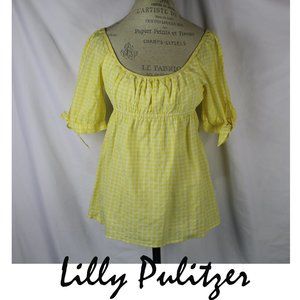 Lilly Pulitzer Blouse Blouse Check Print